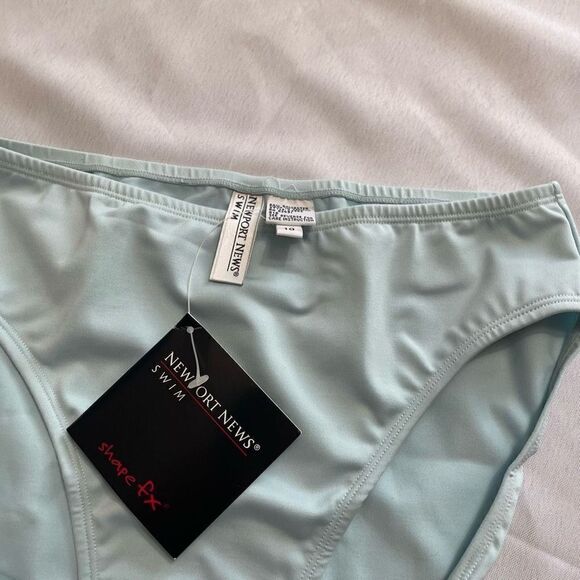 NWT Newport News Shape FX Light Blue Bathing Suit Bottoms Sz 10 90s 2000s Y2K - Picture 3 of 6